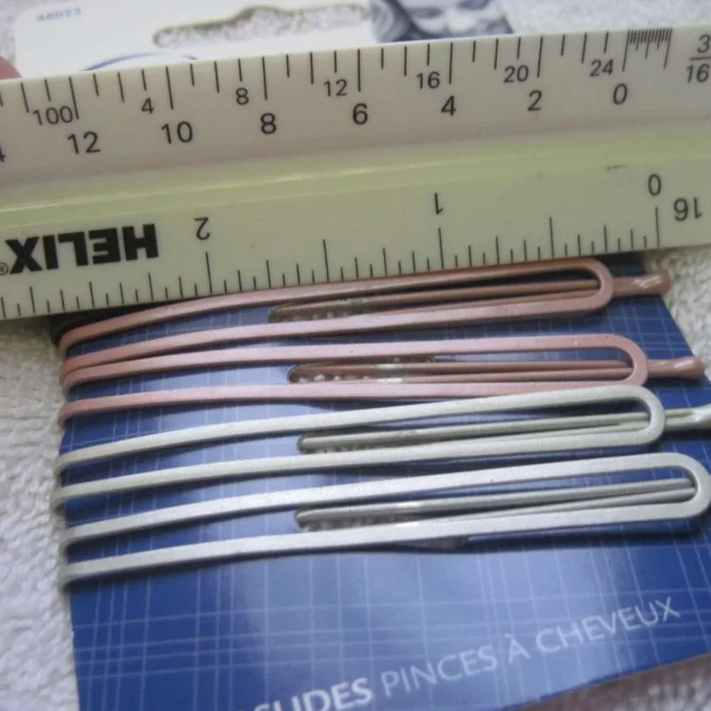 6 Goody Open Design Betsy Metal Bobby Slides Hair Pins Pink White Gray 2006 2015